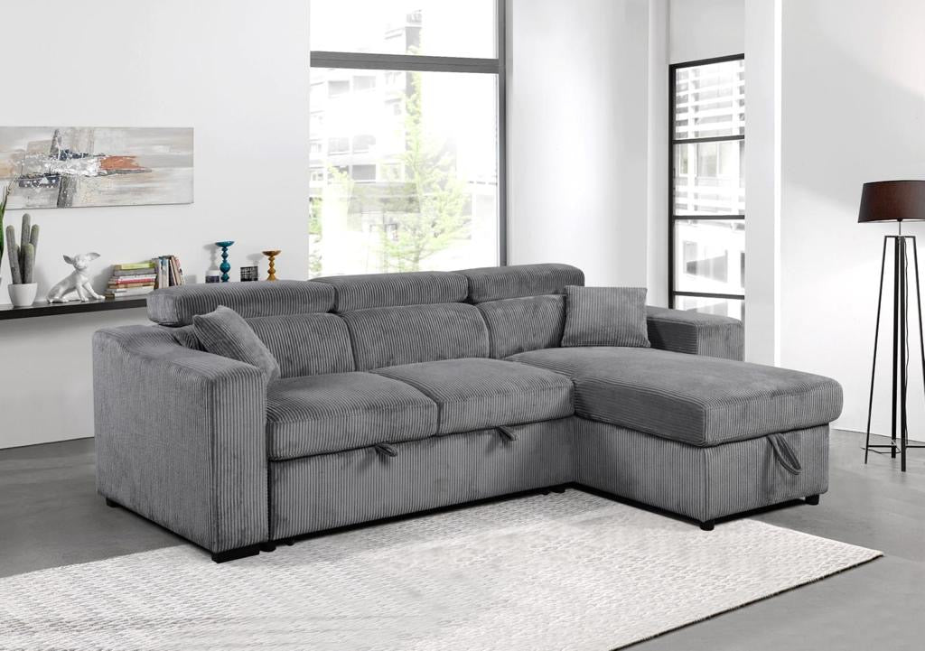 WINNIE GREY - SECTIONAL SLEEPER