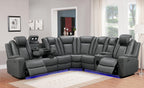 Tesla GREY - Reclining Sectional  **** LOW STOCK ****