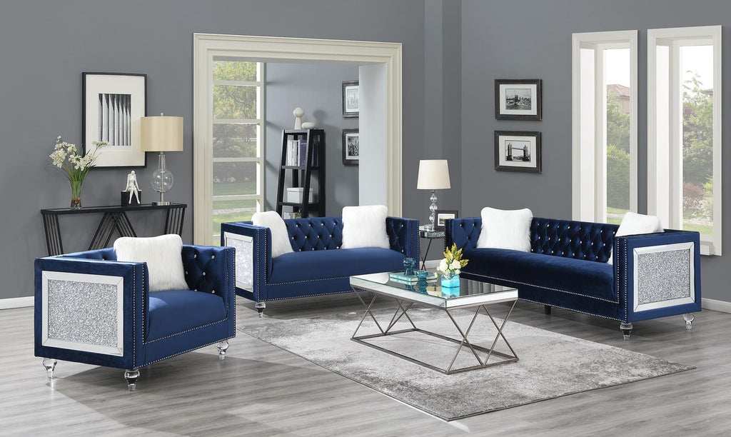 4062 BLUE - LIVING ROOM SET