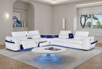 S103 WHITE ELECTRIC RECLINER SECTIONAL
