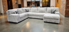 ALISON LIGHT GREY SECTIONAL 3 PCS
