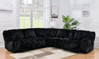 MILANO - BLACK RECLINER SECTIONAL