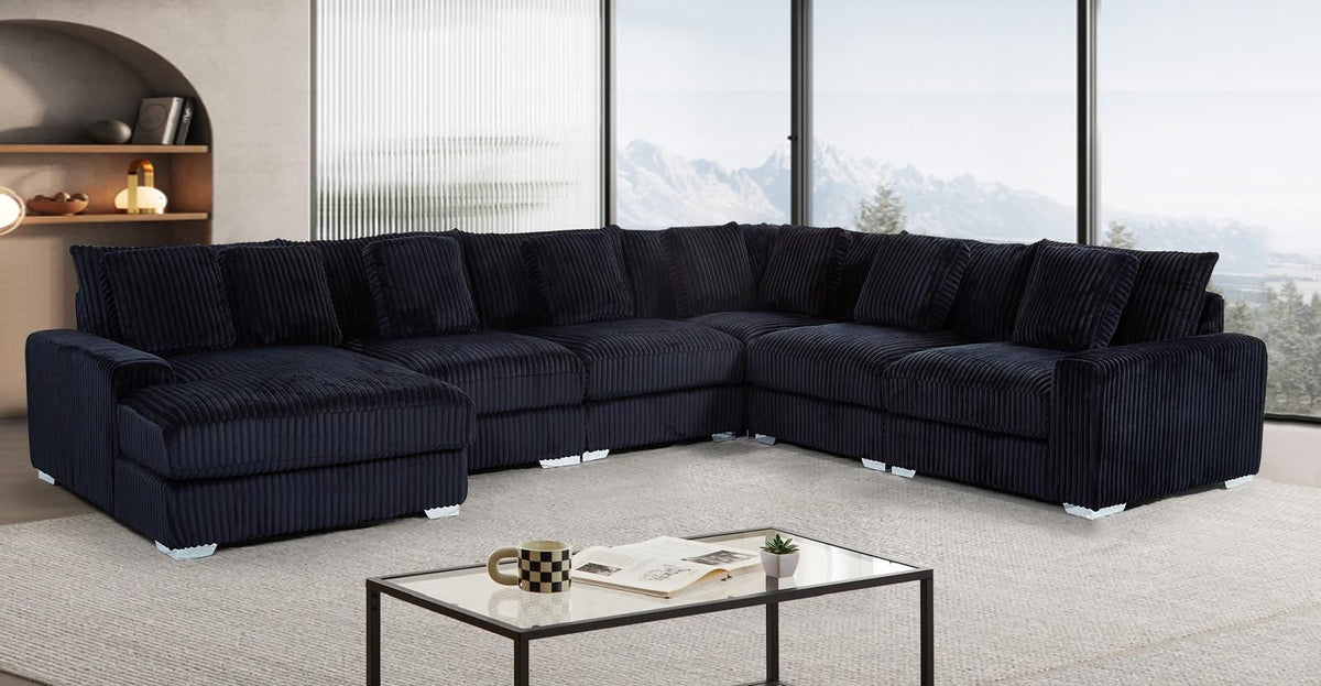 DEBI BLK - OVERSIZE SECTIONAL