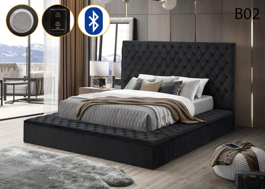 B2026 - BLK Storage Bed