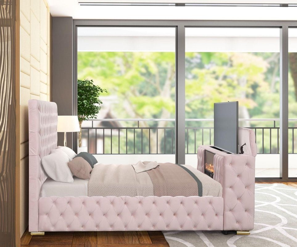 B017 - Pink TV BED *** LOW STOCK ***