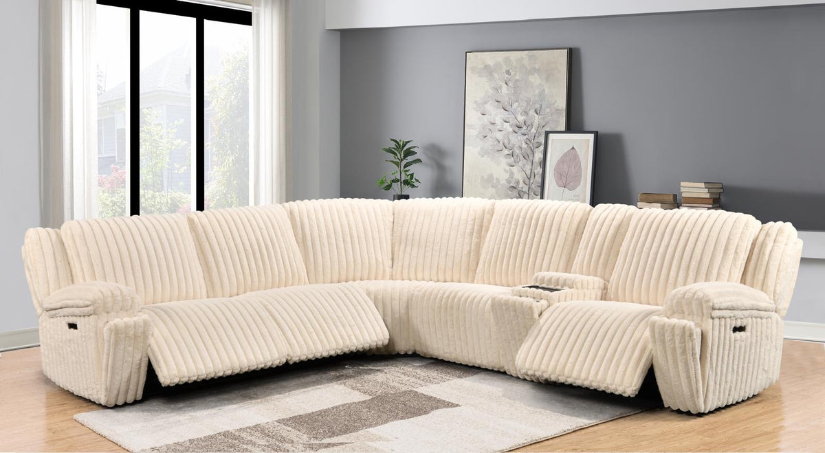 MILANO - CREAM RECLINER SECTIONAL *** LOW STOCK***