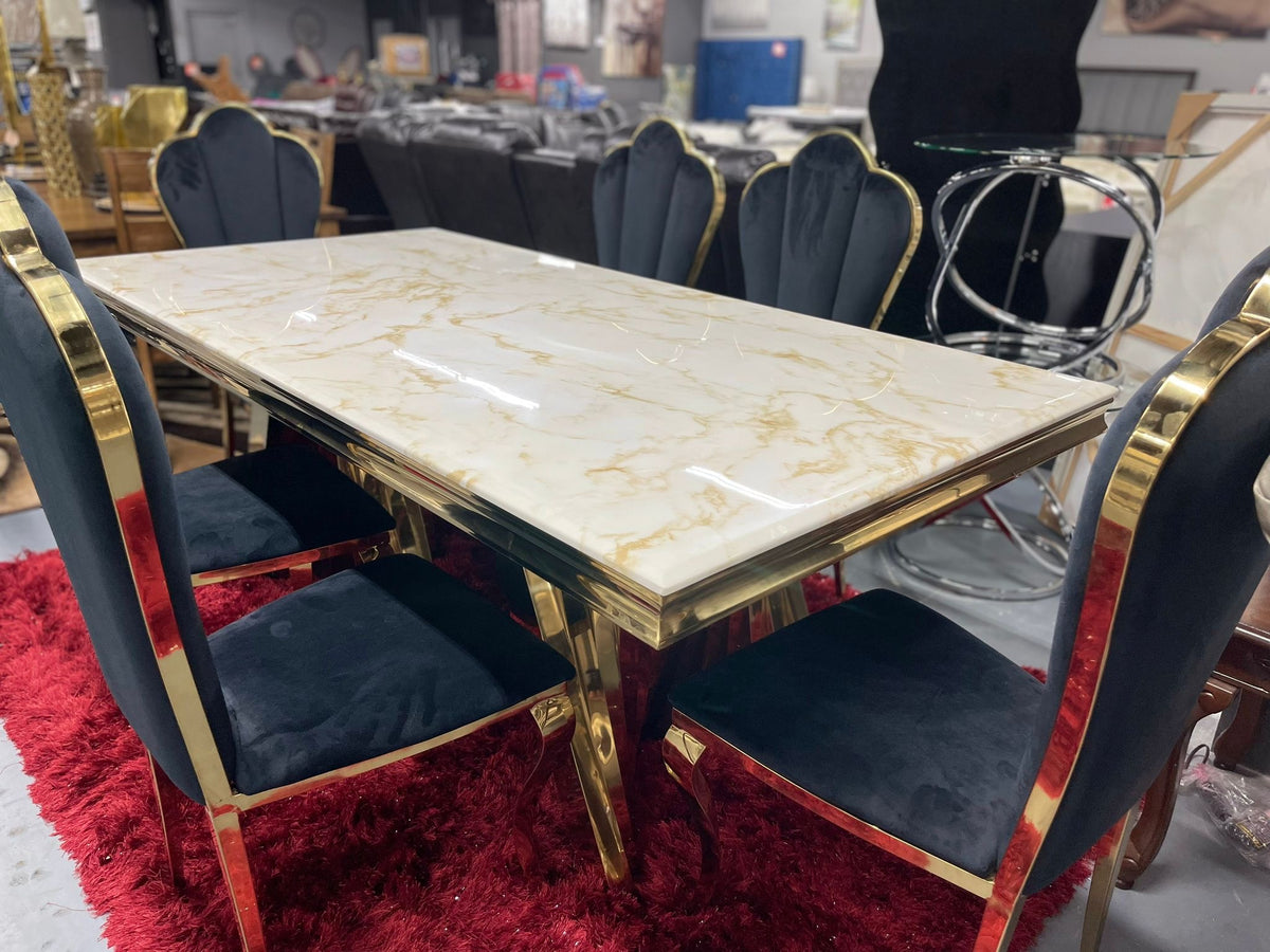 STELLA & DAISY GOLD DINING SET