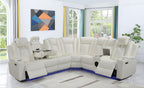 Tesla WHITE - Reclining Sectional  **** LOW STOCK ****
