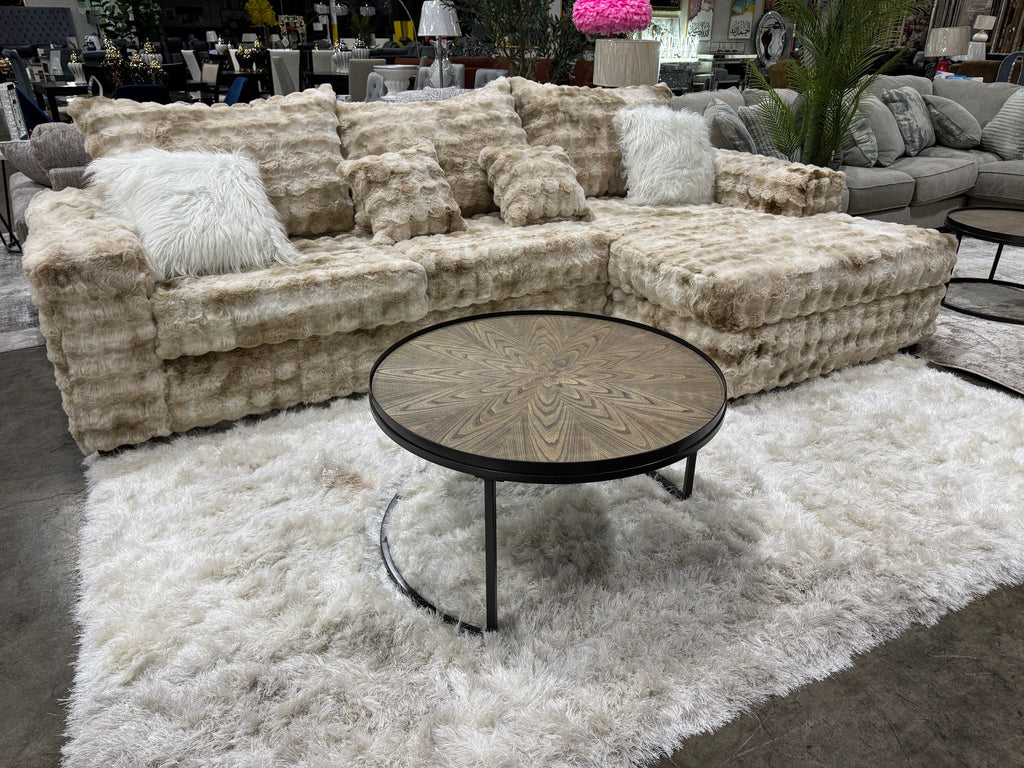 NASHVILLE - BUBBLE BROWN SECTIONAL