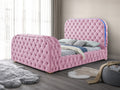 B014 - Pink TV FIREPLACE BED **** LOW STOCK ****