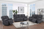 7691 Charcoal Recliner Living Set