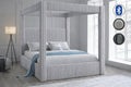 B2028 - LIGHT GREY CANOPY BED