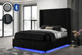 B2029 BLK CORDUROY BED FRAME