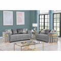 Ryan Grey & Gold Sofa Set