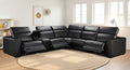 S102 Black Reclining Sectional