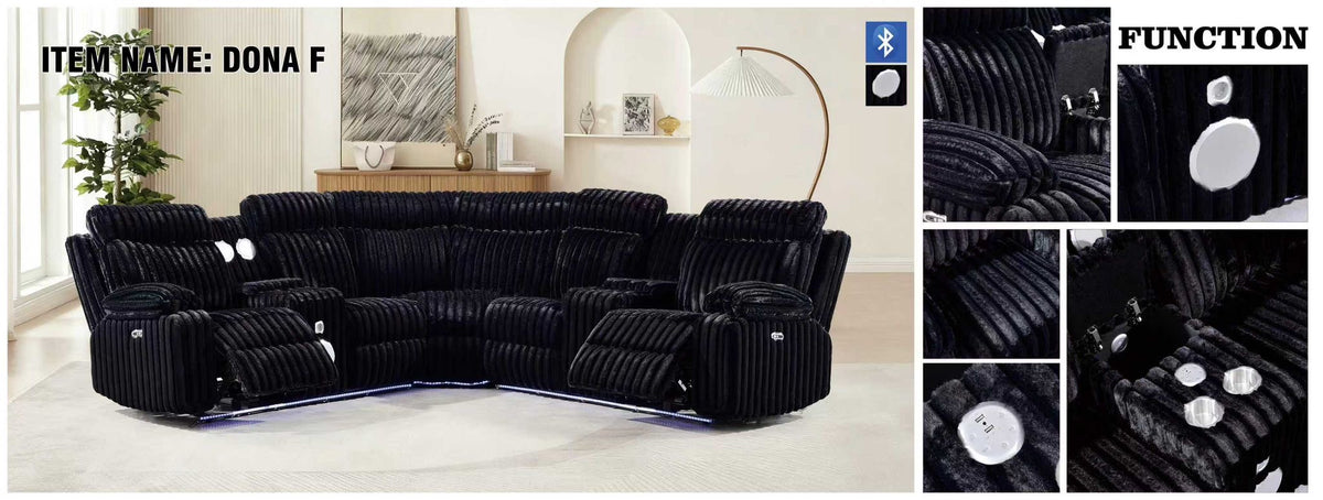 Done F Power Sectional BLK