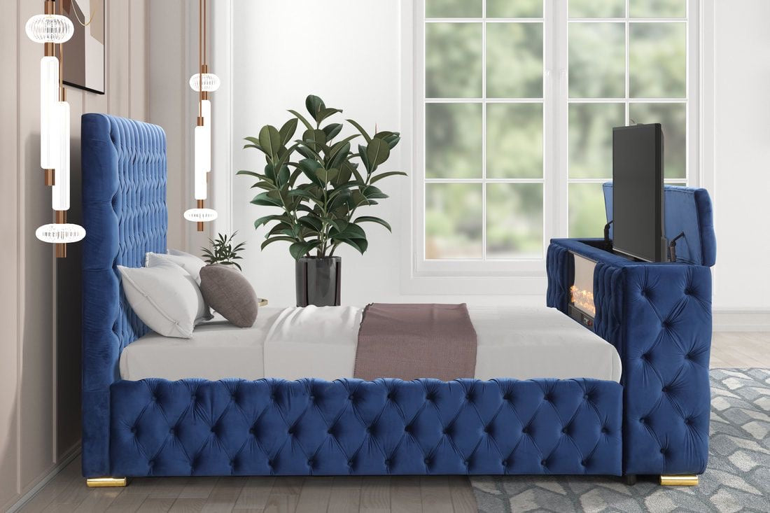 B017 - Blue TV BED *** LOW STOCK ***